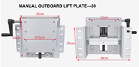 Support de moteur hors-bord blanc 8kg réglable de 8cm pour navires-Quincaillerie marine
