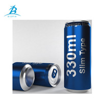 Canette en aluminium élégante de 330 ml, qualité alimentaire, 11,2 oz, pour bière, soda, coca, boisson énergisante, vente en gros