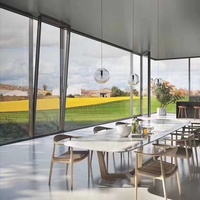 Ventanas Abatibles y Oscilobatientes de Aluminio con Rotura de Puente Térmico y Marco Delgado Penjoy, con Vidrio Templado de Diseño Moderno para Cocina y Uso en Villas