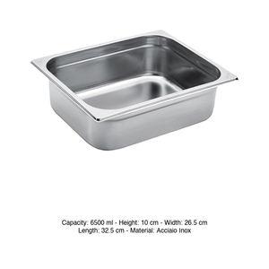 ถาดใส่อาหารสแตนเลส 18/10 GN 1/2 32.5 × 26.5 × 10 ซม., 693 กรัม อิน็อกซ์ อิน็อกซ์ มาเซล - Product Image 3