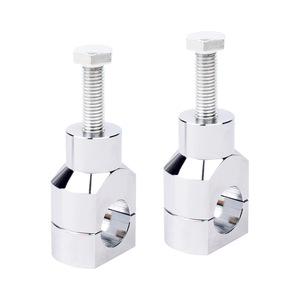 CNC Aluminum Handlebar Riser Kit 25mm <b>Black</b> Silver Motorcycle Modification Mounting <b>Bracket</b> For Harley Davidson Honda XL - Product Image 5