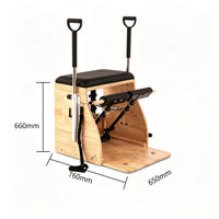 Chaise Wunda Standard pour Studio de Pilates, Chaise de Stabilité en Bois Massif, Appareil d'Entraînement de Yoga pour la Vente en Gros