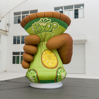 Modèle de crème pour les mains gonflable géant 360°, ballon publicitaire gonflable personnalisé en forme de kiwi pour la promotion en centre commercial