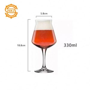 Verre à bière sur pied en cristal <span class=keywords><strong>Teku</strong></span> fait à la main sans plomb pour bar vente en gros - Product Image 1