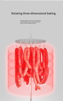 Machine à sécher les saucisses en acier inoxydable à double couche, déshydrateur à circulation d'air chaud pour viande séchée et boucherie