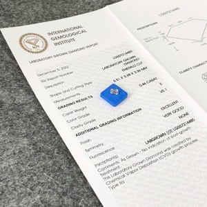 ใบรับรอง IGI เพชรพลอยสีมรกต 0.46 กะรัต สี E ความสะอาด VS1 เพชร CVD แบบหลวม เพชรเพาะเลี้ยงในห้องปฏิบัติการ - Product Image 4