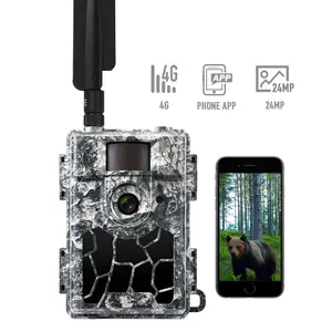 WILLFINE 5.8cs câmera de trilha de caça com controle de aplicativo de visão noturna para uso ao ar livre câmera selvagem