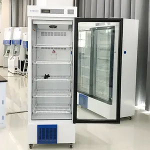 Biobase China - Geladeira de grande capacidade para laboratório, banco de sangue com porta de vidro transparente de dupla camada