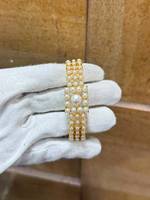 Bracelets à breloques en laiton faits main de Jaipur avec perles d'imitation, bijoux indiens mignons pour femmes, cadeau, fournisseur OEM Bhargavi EMOTION