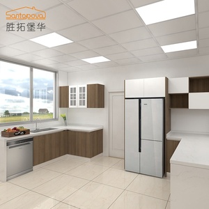 Hecho <span class=keywords><strong>en</strong></span> china blanco Modular moderno gabinetes de cocina de laca para <span class=keywords><strong>venta</strong></span> pequeño apartamento de gabinete de cocina - Product Image 4