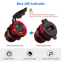 Chargeur de téléphone portable en alliage d'aluminium pour moto, bus, voiture, camion, bateau