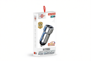 Caricabatterie per Auto WISDOMUP CC-08 con 2 Porte USB, Uscita 2.1A, Ingresso 12-24V per Uso Veicolare - Product Image 1