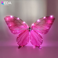 Ailes de papillon lumineuses LED électriques, simulation de papillon volant, télécommande, papillon volant lumineux dynamique bionique