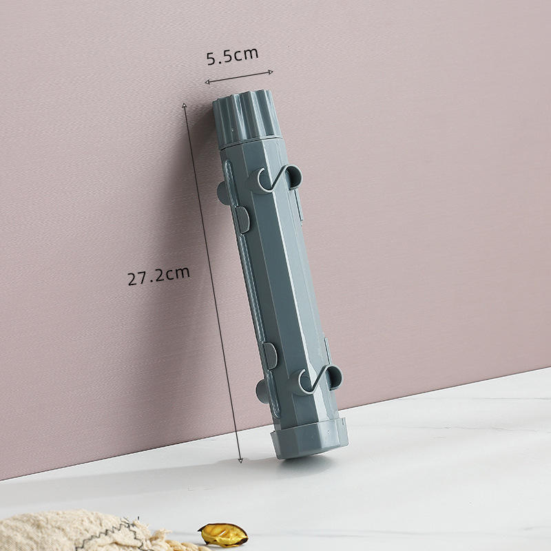 Bolsa cilíndrica opp gris oscuro a rayas