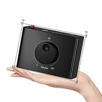 Penguat Audio Logam Pengalih AV 35mm Lotus RCA Headset Penguat Volume Audio Komputer Telepon