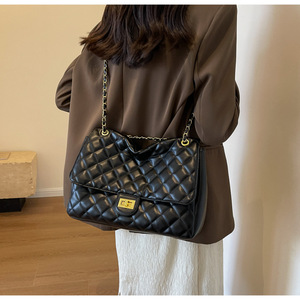 Retro Style Diamond Lattice <b>Travel</b> Ladies Large Capacity Crossbody <b>Bag</b> Oversized Ladies Handbag <b>Women</b> Shoulder Tote <b>Bag</b> - Product Image 5