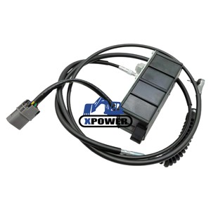 New XPower 523-00008 Crawler Excavator <b>Throttle</b> Motor 2.2M Single <b>Cable</b> 5 Pins DX300LCA Solar 340LC-7 340LC-V 420LC- DH500-7 - Product Image 1