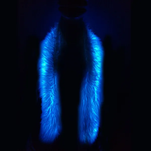 Bufanda LED brillante divertida novedad <span class=keywords><strong>Boa</strong></span> de piel accesorio para fiestas Rave bufanda intermitente para decoración de ropa - Product Image 4