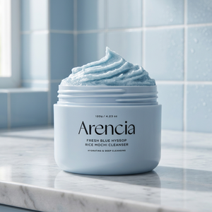 Nettoyant Crème Coréen Arencia Hyssop Sebum Control Rice Cake 100ml à l'Acide Hyaluronique pour un Nettoyage en Profondeur et Soin des Pores - Product Image 2