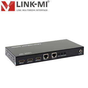 Répartiteur métallique 1x2 4K60Hz 10.2Gbps pour Over HD-Base-T avec sortie en boucle 70m IR/RS232/Ethernet POC pour la distribution AV professionnelle - Product Image 3