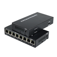 Commutateur réseau Ethernet 8 ports 100Mbps 1000Mbps DC12V alimentation fibre rapide commutateur Ethernet réseau convertisseur émetteur-récepteur SC