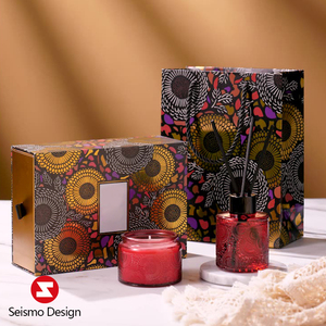 Seismo Bao Bì Quà Tặng Nến Giấy Cứng Thiết Kế Hign-End Bao Bì Trượt Hộp Bao Bì Ngăn Kéo <span class=keywords><strong>Logo</strong></span> Tùy Chỉnh - Product Image 2