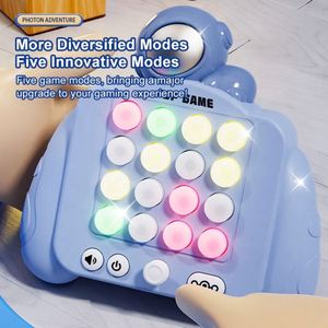 New Quick Push Game Light Warfare Handheld Speed Push Game <b>Console</b> Puzzle Level Whack-a-mole Decompression Press Toy for Kids - Product Image 3