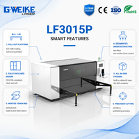 Machine de découpe laser LF3015P 3000mm*1500mm à couverture intégrale avec table unique 1000W 2000W 3000W 6000W