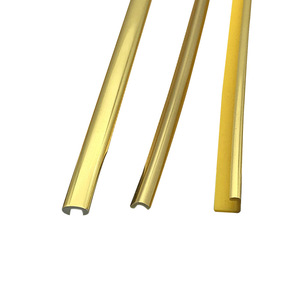 Xinlisheng <b>Plastic</b> Decorative <b>Strips</b> PVC Self Adhesive Gold <b>Edge</b> Banding For Gift Box Sealing And Protection - Product Image 1