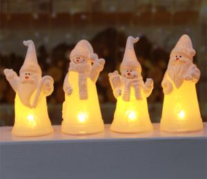 Mini Christmas Warm White LED Santa/Snowman Lights Eco-Friendly <b>Battery</b> <b>Operated</b> Hot Sale Products with Wholesale Price - Product Image 1