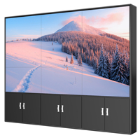 Video Wall LCD de 55 Pulgadas 4K para Interiores con Soporte para Animación, Montaje en Panel, Controlador de Procesador 3x3, Pantalla Publicitaria, Control por WiFi