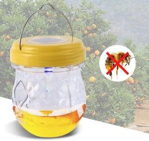 Vendita calda di alta qualità a energia solare solido trappola per vespe a Led a imbuto da esterno trappola per insetti da giardino uso per il controllo dei parassiti - Product Image 1