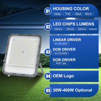 Lámpara Reflectora LED Impermeable AC 100V-265V 10W 30W 50W 100W 200W 300W 400W, Proyector LED Portátil IP67 para Exteriores
