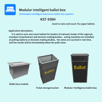 La urna de votación inteligente modular se utiliza para votar y contar para las boletas de papel