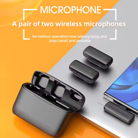 Date J13 2.4g Mini sans fil revers Lavalier Microphone Type C IOS récepteur pour téléphones intelligents caméras Vlogs en direct