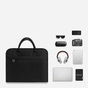 Waterproof Conference Bags with Zipper Oxford Cloth Business <b>Briefcase</b> for Men Office Meeting Laptop Bag 15.6 Inch Document Bag - Product Image 5