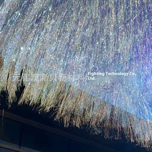 Personnalisation du produit fini Tourisme culturel commercial Décorations de plafond de <span class=keywords><strong>mariage</strong></span> Rideau de ciel galaxie laser activé par le vent - Product Image 4