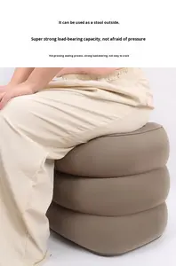 Coussin de <span class=keywords><strong>repose</strong></span>-pieds <span class=keywords><strong>gonflable</strong></span> - Aide au sommeil portable à trois couches pour les longs trajets en <span class=keywords><strong>avion</strong></span>/voiture/train, amovible - Product Image 6