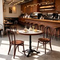 Table basse commerciale mobile de style français en bois massif de la fin du siècle, fabriquée en Chine, pour restaurants et pâtisseries