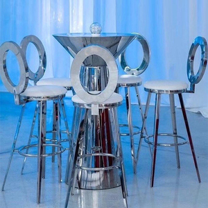 Alquiler de fiesta para eventos Diámetro 4 mesas de cóctel <span class=keywords><strong>Sester</strong></span> Gold Highboy para eventos - Product Image 2