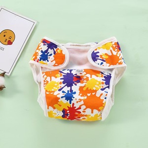 حفاضات قطنية جديدة للأطفال بفتحات مزدوجة للساق، أغطية حفاضات مقاومة للماء للمواليد الجدد، سراويل تدريب مانعة للتسرب مع خطاف وحلقة - Product Image 3