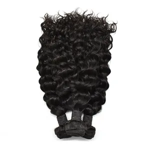 Best Selling 2024 with own direct factory, 12 A grade water wave hair weaving, soft and shinny, no tangling at all