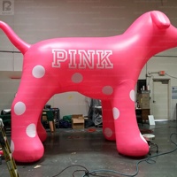 Modèle gonflable géant de chien Golden Retriever de 6 m avec logo personnalisé, éclairage LED, mascotte publicitaire pour fêtes/rues