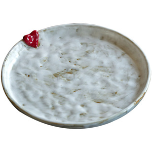 Plat en céramique fait main en forme de cœur, style Kohiki, grande capacité, pour servir des en-cas, des fruits, des noix, du thé lors de fêtes - Product Image 5