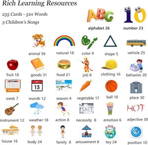 Cartes flash parlantes Startcan pour les tout-petits de 1 à 5 ans, thérapie du langage, jouets pour l'autisme, <span class=keywords><strong>ABC</strong></span> 123, 255 cartes, 510 faces, éducatives - Product Image 5