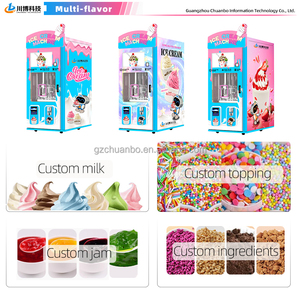 Hot bán thương mại tự động softsnowflake Ice Cream Making Machine 3 hương vị softserve từ nước nguyên liệu - Product Image 3