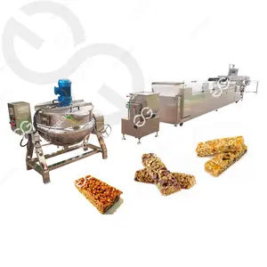 Hot Sale Praline Nougat Gingili Müsli Müsli Riegel Produktions linie Erdnuss Chikky Kadalai Mittai Making Machine