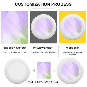 Frisbee en Blanco, Fabricante <span class=keywords><strong>de</strong></span> Discos Voladores <span class=keywords><strong>de</strong></span> Plástico con Logotipo Personalizado, <span class=keywords><strong>Disco</strong></span> <span class=keywords><strong>de</strong></span> Entrenamiento con Diseño Impreso Personalizado, Juguete Deportivo para Playa y Aire Libre - Product Image 3