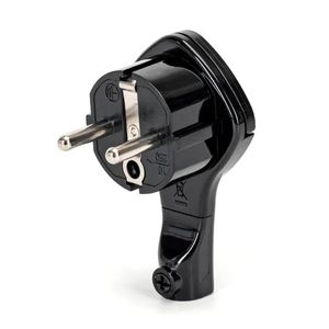 Prise mâle pour câblage, 16 A, couleur noire, idéale pour des connexions électriques sûres dans les installations domestiques et - Product Image 1