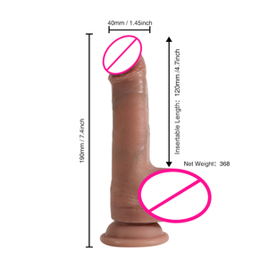 Juguete sexual de silicona con control remoto, ventosa, vibradores de pene de empuje elástico, consolador con venas, Juguetes sexuales para mujer - Product Image 6